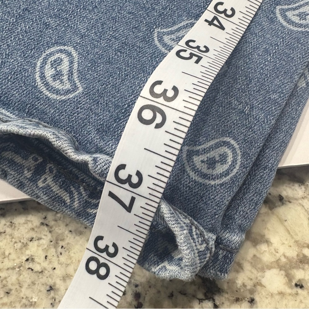 Liverpool Bandana Print Jeans | Paisley Patchwork Denim | Size 6 - Picture 8 of 13